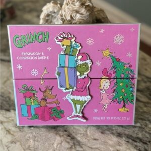 Grinch Eyeshadow & Complexion Palette Holiday Makeup Set (New)